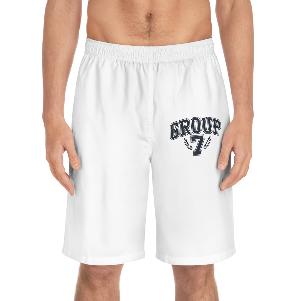 Group 7 Chosen Ones Men's Board Shorts - Summer Swimwear, Beachwear, Pool Party Essential, Casual Comfort, Vacation Ready